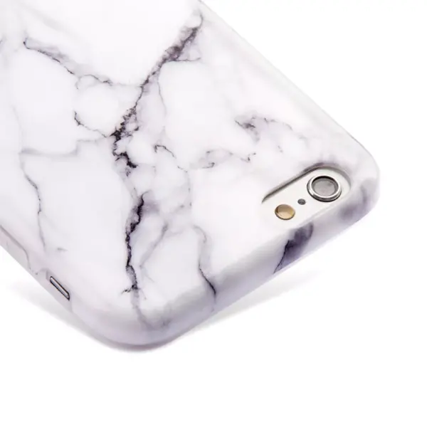 INSTEN TPU Marble Case compatible with Apple iPhone 6/6s, White