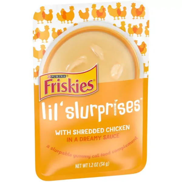 Friskies Lil' Slurprises Compliments Shredded Chicken Wet Cat Food - 1.2oz