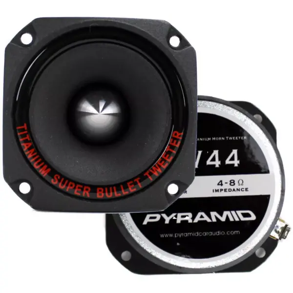 Pyramid TW44 1" 600W Heavy Duty Titanium Dome Bullet Car Super Tweeters