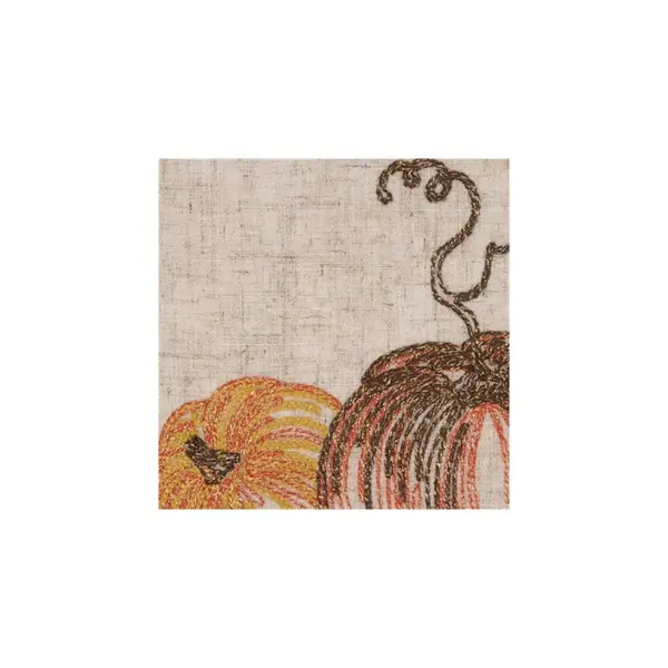 Set of 4 Embroidered Placemat Pumpkins - Design Imports