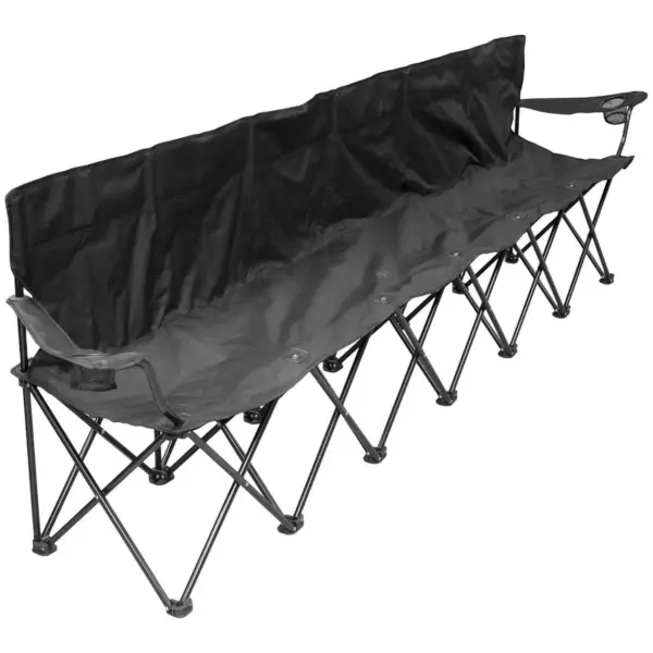 Creative Outdoor Distributor 6-Person Folding Chair - Black