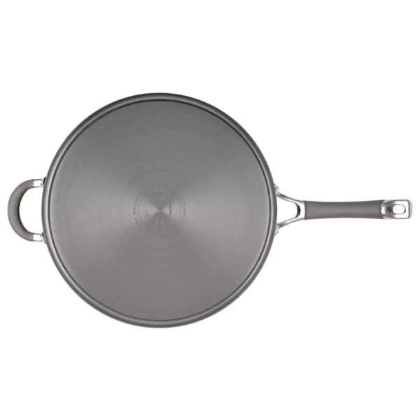 Circulon Elementum 5qt Hard Anodized Aluminum Nonstick Saute Pan with Lid Gray