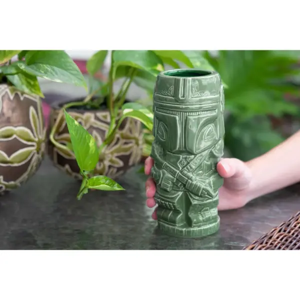 Beeline Creative Geeki Tikis Star Wars The Mandalorian Mando Mug | Ceramic Tiki Cup | 20 Ounces