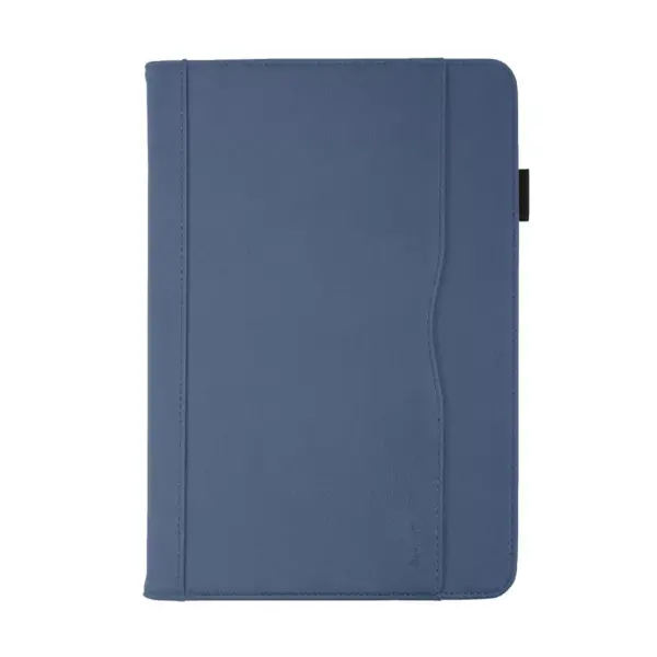 Insten - Compatible With iPad Pro 11" 2018, PU Leather Case, Slim Folding Folio, Pencil Holder, Auto Wake/Sleep, Magnetic Closure Strip, Blue