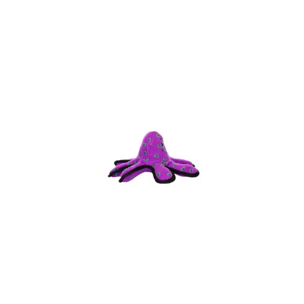 Tuffy Ocean Creature Octopus Dog Toy - Purple - S