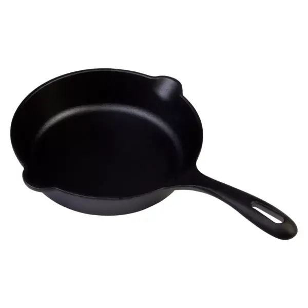 Victoria Seasoned Cast Iron Skillet 8" Black