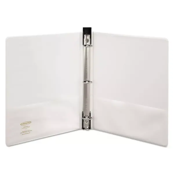 Wilson Jones Hanging DublLock Round Ring Binder 1" Cap White 39314W