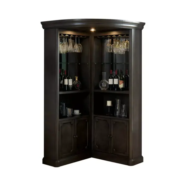 Clarendon Wood Curio Cabinet Gray - HOMES: Inside + Out