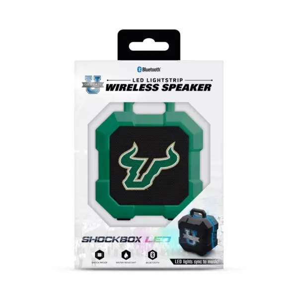 NCAA South Florida Bulls LED ShockBox Bluetooth Speaker