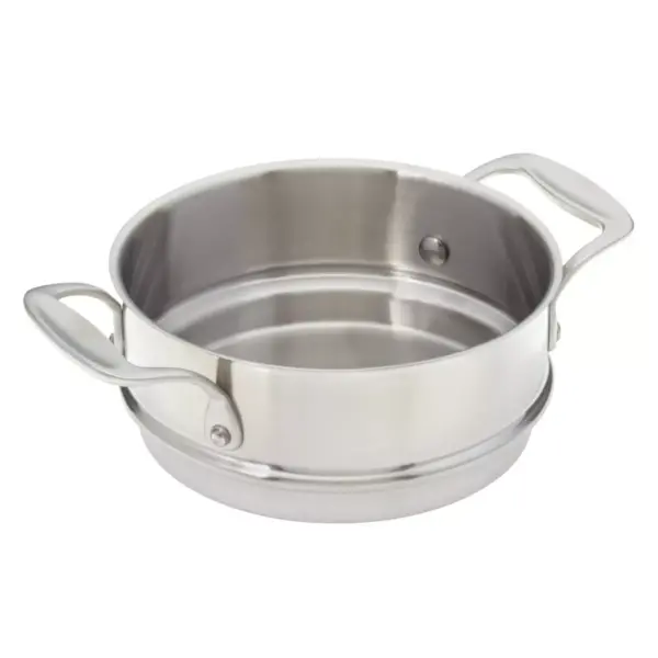 American Kitchen Cookware Stainless Steel 3 Quart Covered Saucepan with Double Boiler Insert