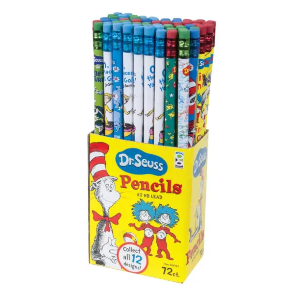 GEDDES Dr. Seuss #2 Pencils - Box of 72 Assorted Designs