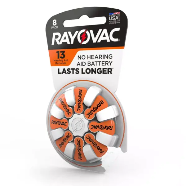 Rayovac Size 13 Hearing Aid Battery 8pk