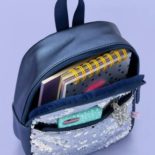 Girls' Flip Sequin Mini Backpack - More Than Magic™ Blue