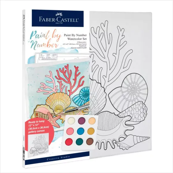 Faber-Castell Paint by Number Watercolor Set - Coastal