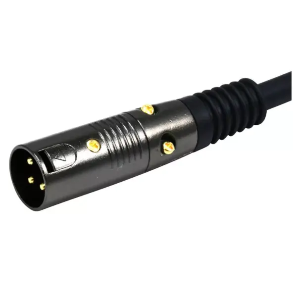 Monoprice XLR Male to 1/4in TRS Male Cable - 1.5 Feet | 16AWG, Gold Plated - Premier Series