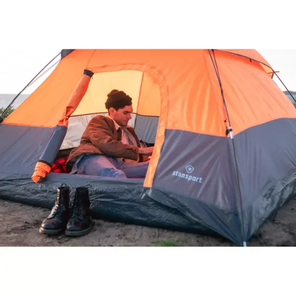 Stansport Adventure 2 Person Dome Tent Orange/Gray