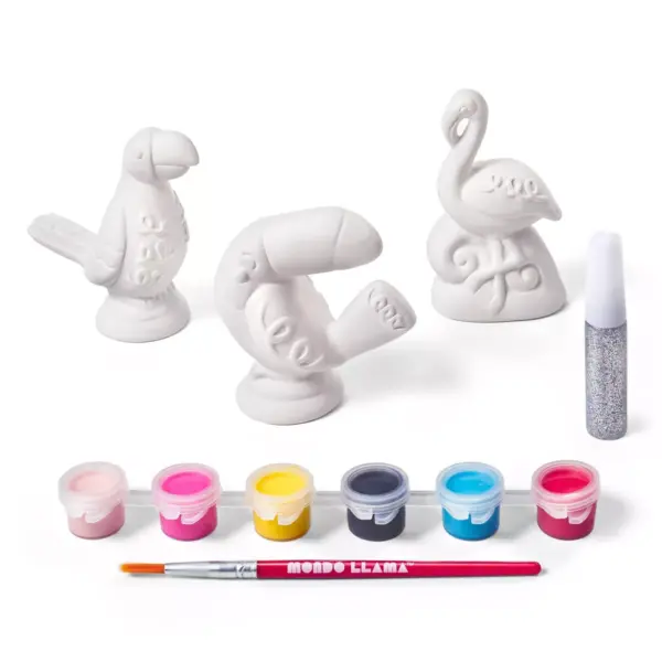 3pk Paint-Your-Own Ceramic Birds Kit - Mondo Llama™