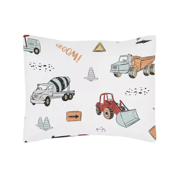 Toddler Construction Truck Bedding Set - Sweet Jojo Designs