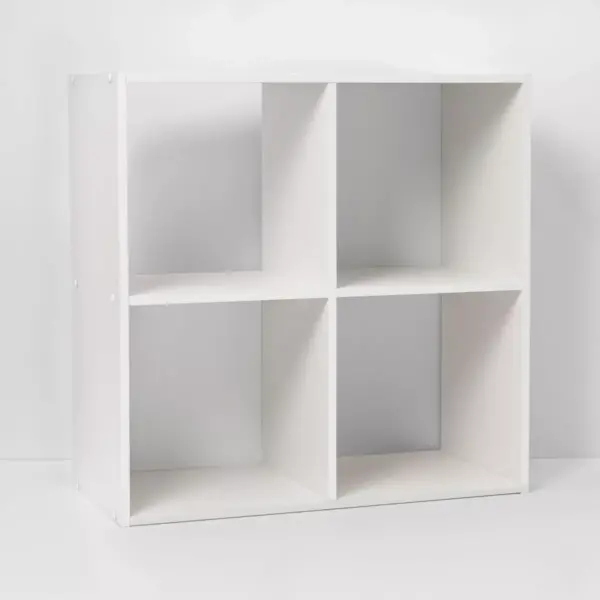 4 Cube Decorative Bookshelf White - Room Essentials™