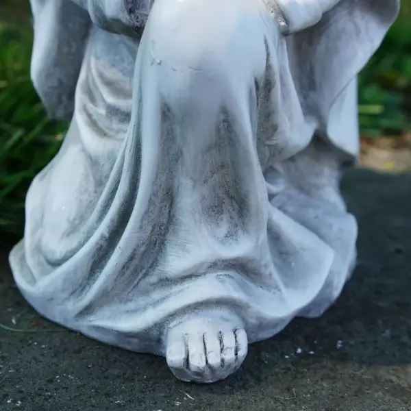 Northlight 13" Kneeling Praying Angel Religious Outdoor Patio Garden Statue - Gray