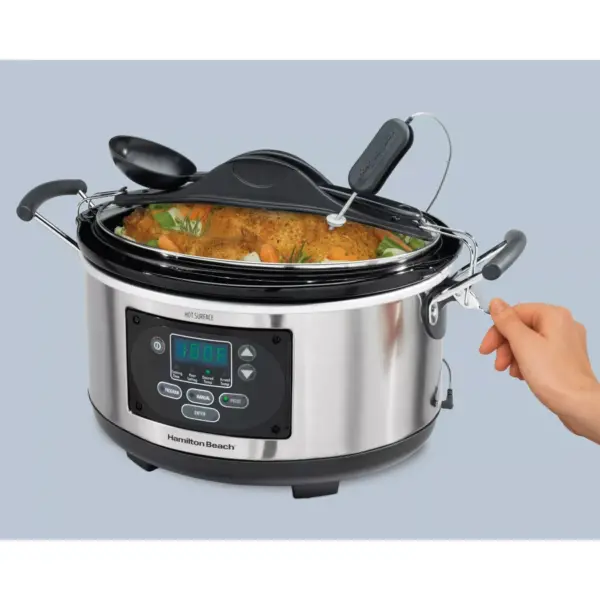 Hamilton Beach Set & Forget 6qt Programmable Slow Cooker - Silver