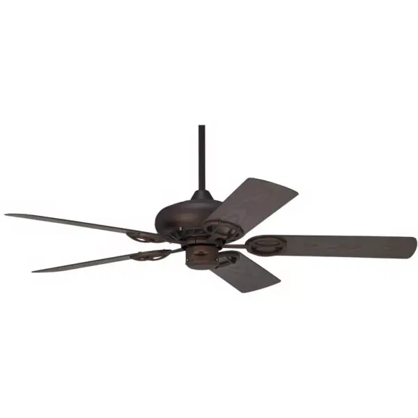 52" Casa Vieja Rustic Farmhouse Outdoor Ceiling Fan Oil Rubbed Bronze Wet Rated for Porch Patio