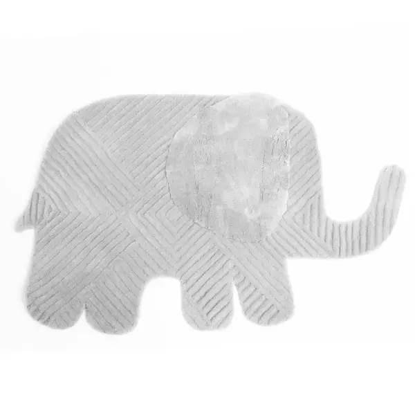 3'x3' Elephant Kids' Rug - Nico & Yeye