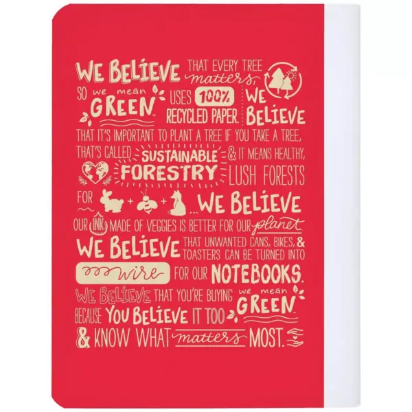 Composition Notebook Recycled College Ruled Red - Mead