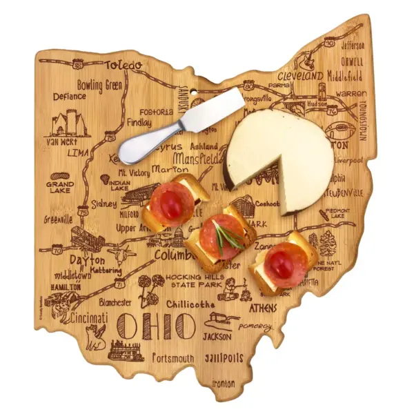 Totally Bamboo Destination Ohio Cutting Board 13.5" x 12"