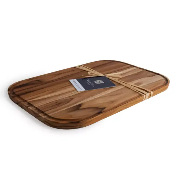 Architec Madeira Teak Edge-Grain Carving Board 12"x18"x.75"