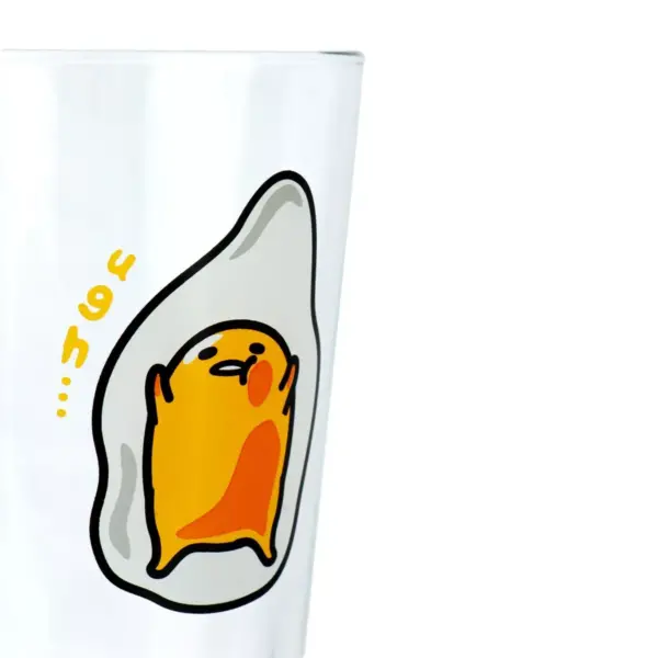 Se7en20 Gudetama Lazy Egg Laying Face Up 16oz Glass