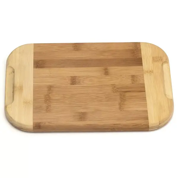 Lipper International Extra Large Versatile Home 2 Toned Wood Reversible Kitchen Carving/Cutting Board, Bamboo