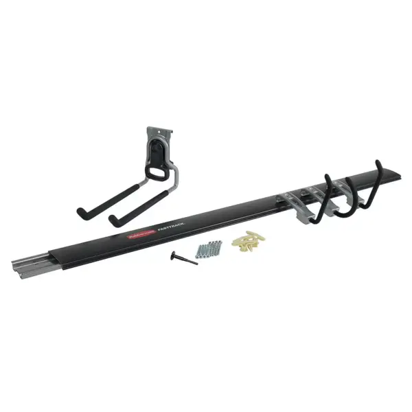 Rubbermaid FastTrack Garage Storage System 5 Piece All in One Rail and Hook Kit (3 Pack)