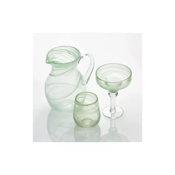 TAG Swirl Double Old Fashion Clear Glass With Swirl Design Drinkware