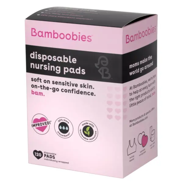 Bamboobies Disposable Nursing Pads - 120ct