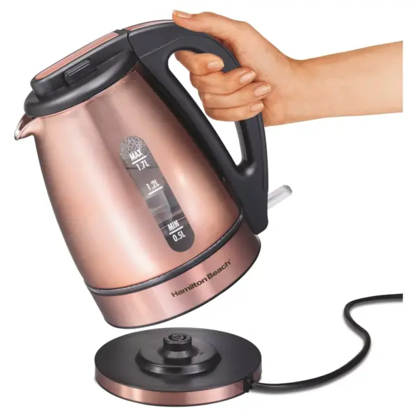 Hamilton Beach 1.7L Electric Kettle - Copper 40866