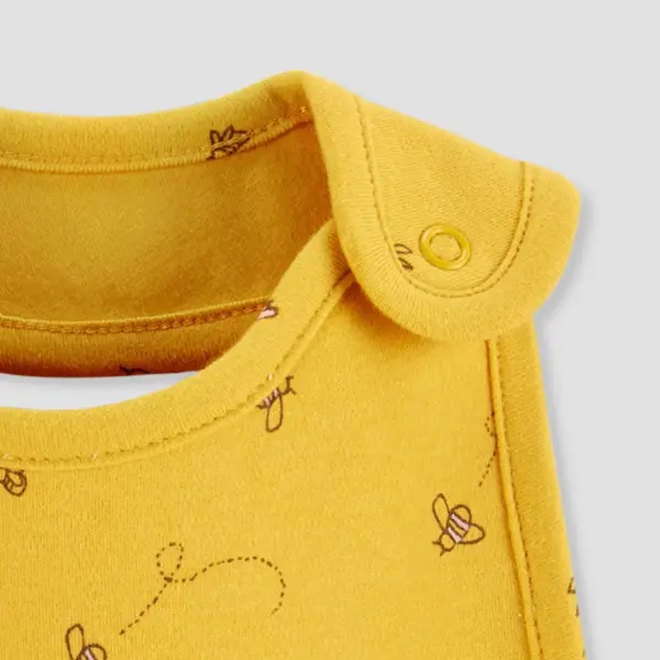 Baby Girls' 3pk Lemon Bib - Just One You® made by carter's Yellow One Size