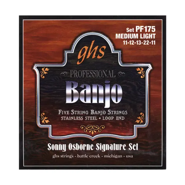 GHS Sonny Osborne Signature Banjo Strings Medium Light