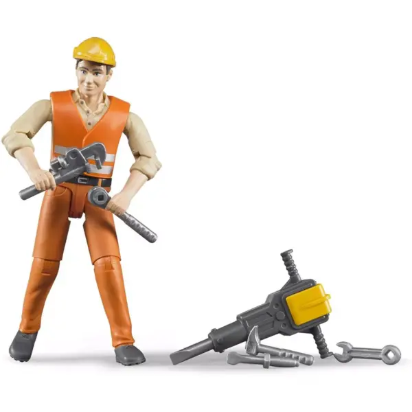 Bruder Construction Worker with Tools and Accessories