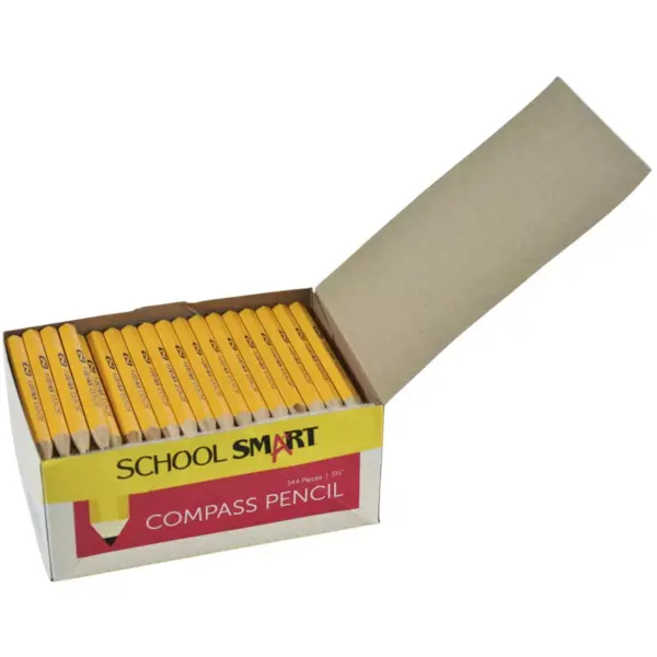 School Smart Compass Replacement Pencil, Medium Lead, 3-1/2 Inches, pk of 144