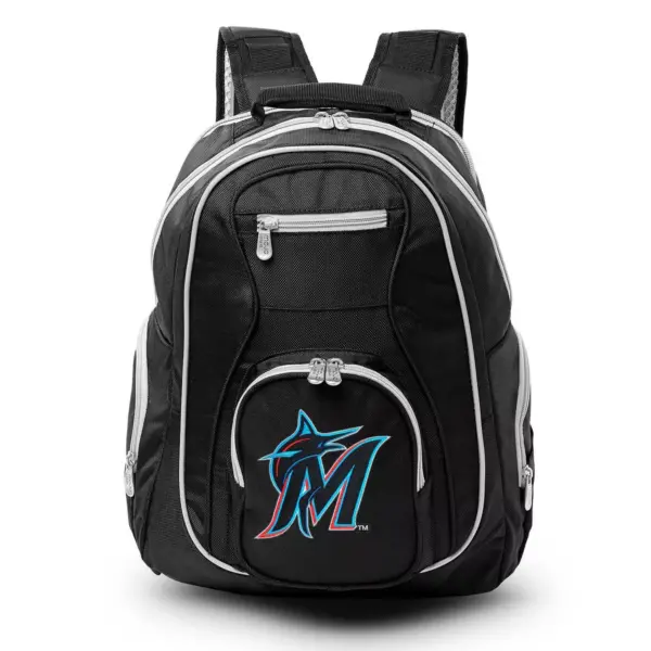 MLB Miami Marlins Colored Trim Laptop Backpack