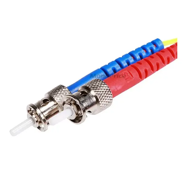 Monoprice Fiber Optic Cable - 5 Meter - Yellow | LC to ST, 9/125 Type, Single Mode, Duplex