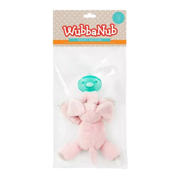 WubbaNub Elephant Pacifiers - Pink