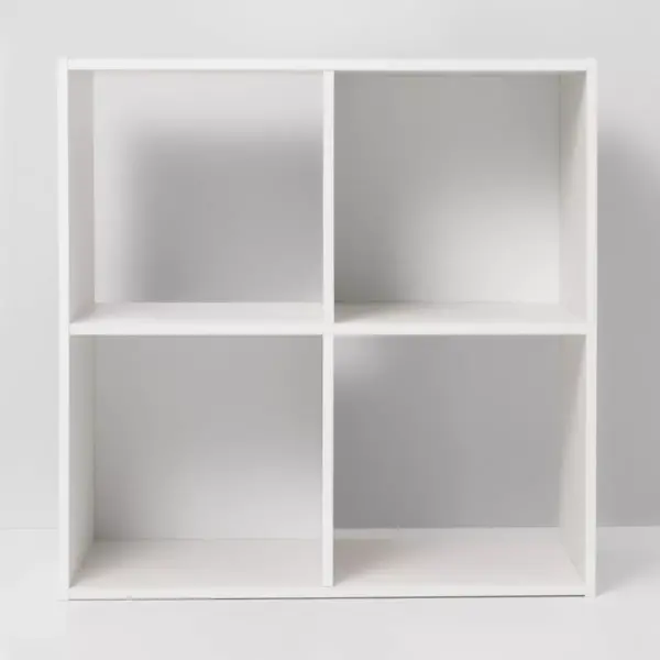 4 Cube Decorative Bookshelf White - Room Essentials™