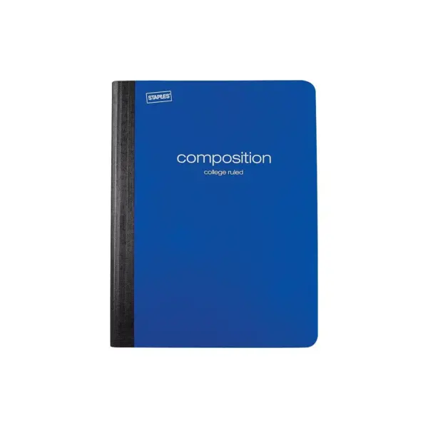 Staples Composition Notebook 9.75" x 7.5" College Ruled 70 Sh. Blue TR55082N/55082