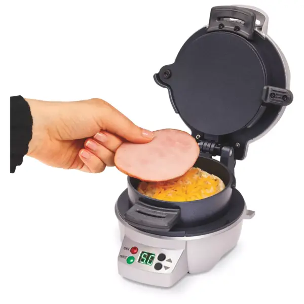 Hamilton Beach Breakfast Sandwich Maker with Timer - Dark Gray 25478