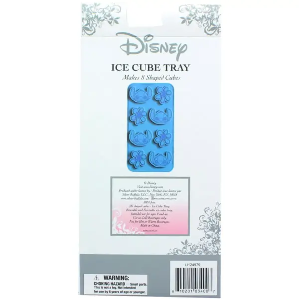 Silver Buffalo Disney Lilo & Stitch Silicone 8 Cube Ice Cube Tray