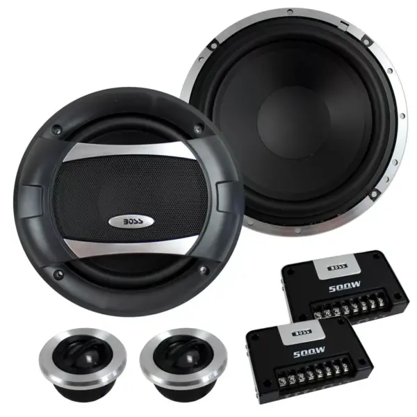 4) BOSS AUDIO PC65.2C 6.5" 1000W Car 2 Way Component Speakers Audio Set PC652C