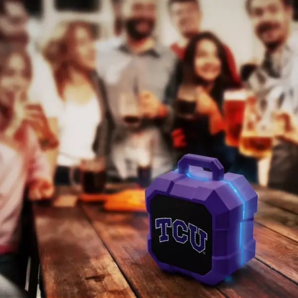 NCAA TCU Horned Frogs LED ShockBox Bluetooth Speaker