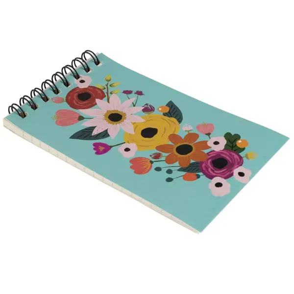 12-Pack Top Spiral Notepad Bulk, Small Lined Note Pads for To-do Lists, Party Favors, 3 Floral Designs, 3x5